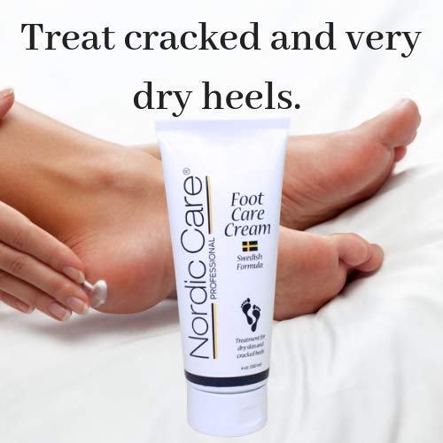 Nordic Care Foot Care Cream (2 pack) + Hand Cream | Hydrates and Treats Severely Dry Feet & Cracked Heels | Urea & Glycerin Relieves Itchy Dry Skin