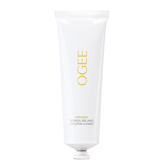 Ogee Botanical Brilliance Exfoliating Cleanser – High Performance Facial Wash – Certified Organic Face Exfoliator Made in USA