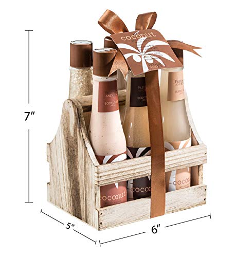 Tropical Milky Coconut Bath & Body Set Skin Care Bath for Women & Men Shower Gel, Bubble Bath, Bath Salts, Body Butter, Body Scrub, Body Lotion - Luxury Spa Set Luxury Body Care Gift Unisex