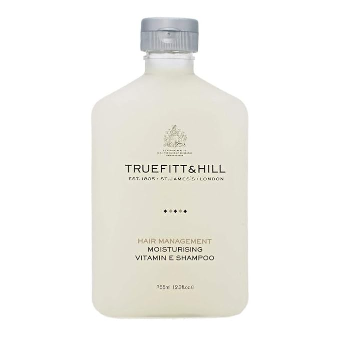 Truefitt & Hill Hair Management - Vitamin E Shampoo - Moisturizing Natural Radish Root and Vitamin E for a Sleek and Healthy Gloss, Ideal for Dry or Damaged Hair - 12.3 oz.