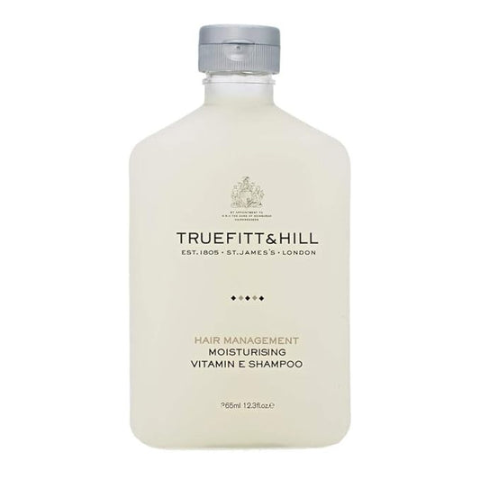 Truefitt & Hill Hair Management - Vitamin E Shampoo - Moisturizing Natural Radish Root and Vitamin E for a Sleek and Healthy Gloss, Ideal for Dry or Damaged Hair - 12.3 oz.