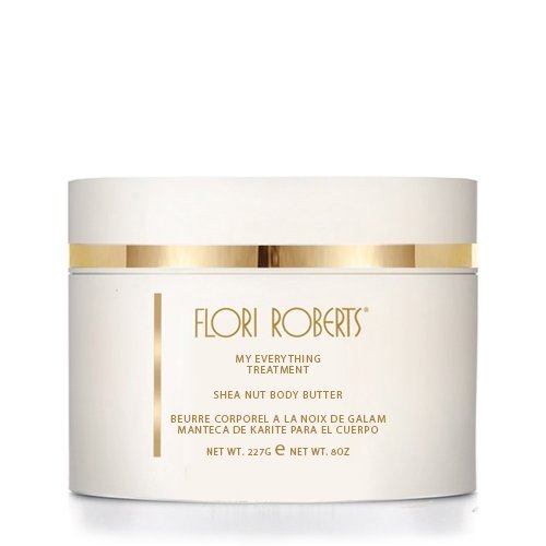 Flori Roberts Shea Nut Body Butter, Premium Moisturizer for Rough Dry Skin, Nourishing Body Cream for Women of Color or Darker Skin Tones, 8 oz