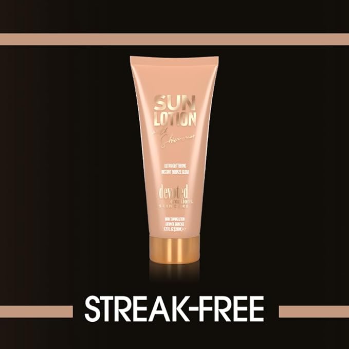 Sun Lotion with Shimmer Ultra Glittering and Instant Bronze 6.76 oz.