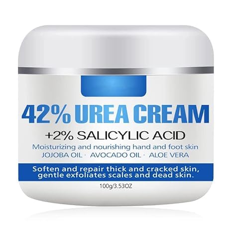 Urea Cream for Foot 42% +2% Salicylic Acid, Foot & Hand Cream for Feet Maximum Strength Moisturizes Nourishes Softens Dry, Rough, Exfoliates Dead Skin Callus Remover For Feet 3.53oz