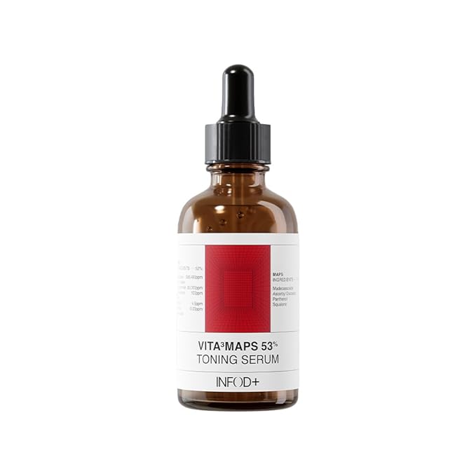 INFODPLUS VITA³MAPS 53 Toning Serum – Niacinamide & Sea Buckthorn | Brightening, Dark Spot Corrector, Even Skin Tone Night Serum