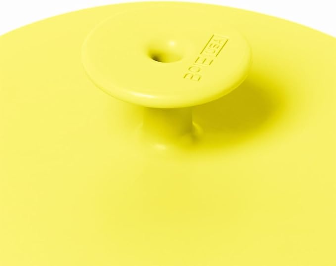 Boie USA Body Scrubber with Handle - Hygienic, Exfoliating Loofah Alternative - Feels Like Silicone Scrubber Gentle on Sensitive Skin, Hypoallergenic, BPA & Latex-Free, Made in The USA (Yellow)