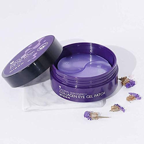 MIZON Marine Collagen Eye Gel Patch with Hydrolyzed Collagen, Caviar, and Chamomile for Firming, Nourishment, and Wrinkle Care- Korean Eye Mask– 60pcs – Stocking Stuffers