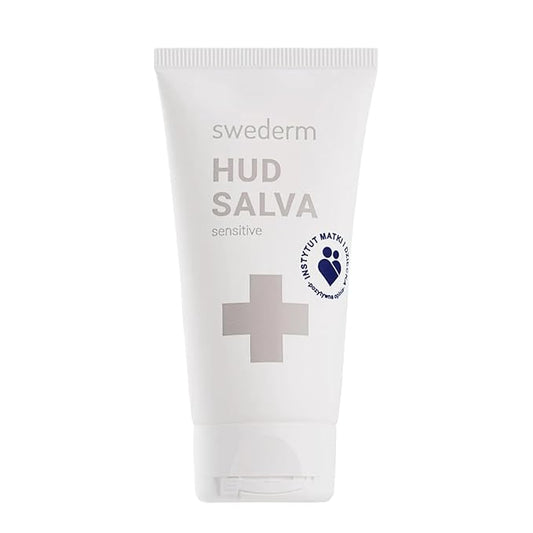 swederm Hudsalva Sensitive 1,69 Oz - Foot and Hand Eczema Cream - Healing Ointment with Glycerine - Full Body Moisturizer for Dry Skin and Callus - Quickly Absorbing - Made in Sweden