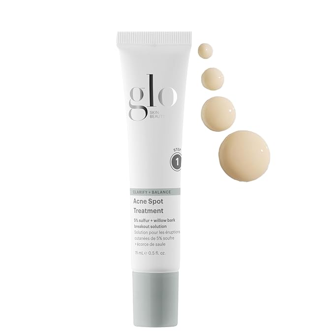 Glo Skin Beauty Acne Spot Treatment - With 5% Sulfur Targets Breakouts For Acne-Prone and Oily Skin