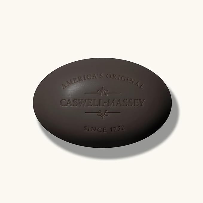 Caswell-Massey OAIRE Castile Bar Soap, Black Clay Men’s Body Wash, Moisturizing Natural Soap for Face, Hands & Bath, Triple-Milled with Essential Oils, Plant-Based & Cruelty-Free, Made in USA, 5.8 oz