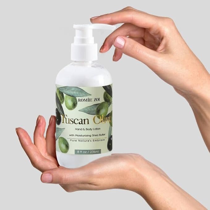 ROMIIE ZOI Daily Hand & Body Lotion with Moisturizing Shea Butter - Tuscan Olive - 236 ML / 8 FL OZ