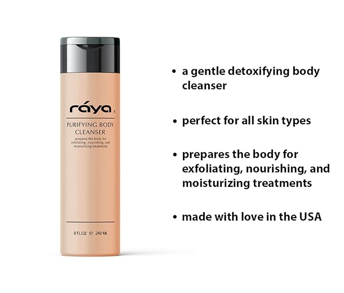 Raya Purifying Body Cleanser 8 oz (S-101) | Gentle Body Wash | Softens and Nourishes | Can Be Used as a Conditioning Hair and Scalp Shampoo | Great for All Skin