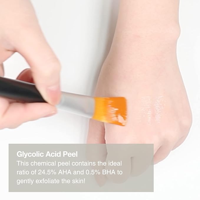 OxygenCeuticals Double Peel – AHA 24.5% + BHA 0.5% Exfoliating Solution for Oily & Acne-Prone Skin, Gentle Chemical Peel with Panthenol for Hydration, Soothing & Blackhead Care 1.69 fl.oz (50ml)