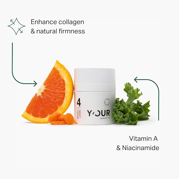 Y'OUR Anti-Aging Skincare Set – 5-Step System with Cleanser, Day Cream, Serum, Night Cream & eye Cream – Targets Wrinkles & Fine Lines – Hydrating, Firming & Non-Comedogenic. Holiday Gift