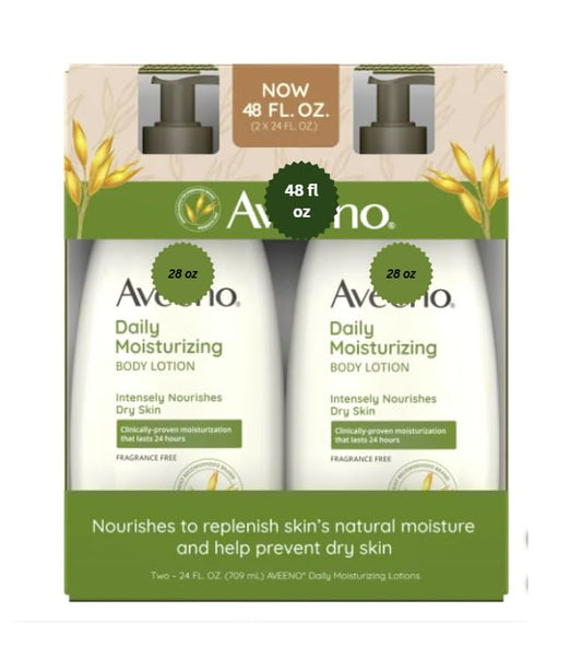 Daily Moisturizing Body Lotion, 24 fl oz, Pack of 2