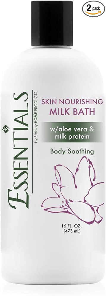 Stanley Home Products A6808 Essentials Nourishing Milk Bath for Spa & Home - Skin Moisturizer & Softener - Light, Fresh Fragrance - 16 Fl. Oz Pack of 2