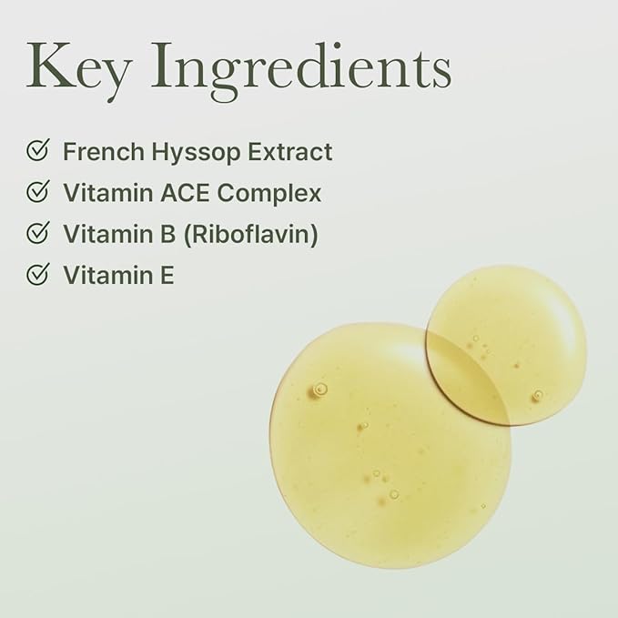 ARENCIA Hyssop Glow Sheet Mask, 5 Pack, Hydrating, Glowing, Boosting, Repairing for younger looking skin with Vitamin A,C,E