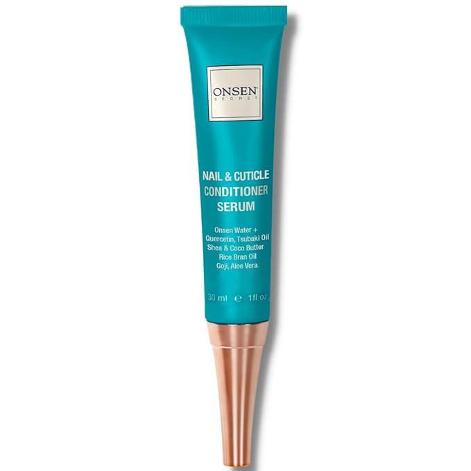 Onsen Nail & Cuticle Cream Treatment w/Japanese Tsubaki, Jojoba & Lavender Oil, Shea Butter – Strengthens Nails, Softens Cuticles - Daily Repair Care (1 Count/30 ml)