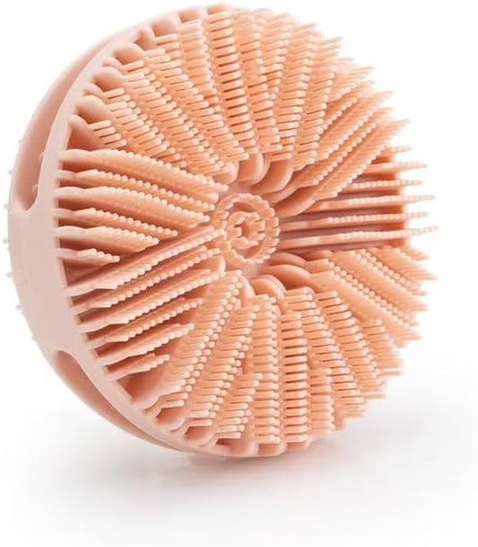 14.5inch Silicone Back Scrubber for Shower 2pcs（Blue）,Exfoliating Shower Brush,Double Sided for Exfoliating and Massage，Long Handle Back Scrubber for Men and Women. Includes 2 Hooks (Double Sided)