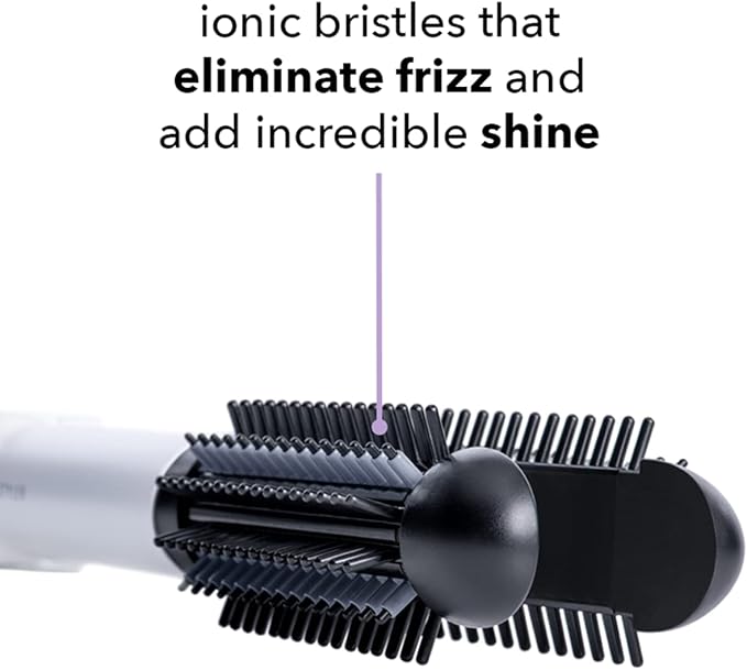 Instyler Freestyle Max Heated Round Brush with Straightening Iron | 2-in-1 Styling Tool | Four Heat Settings | Dual Voltage | Co