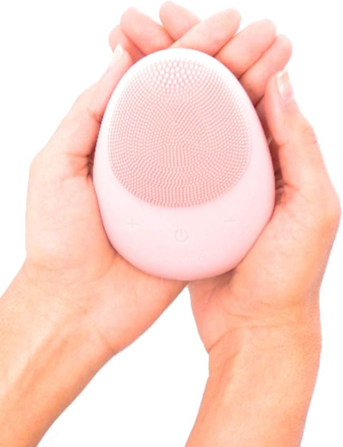 Sonic Facial Cleansing Brush, Waterproof Electric Face Cleansing Brush Device for Deep Cleaning|Gentle Exfoliating|Massaging,Rechargeable,Yasmeen Skincare Co.