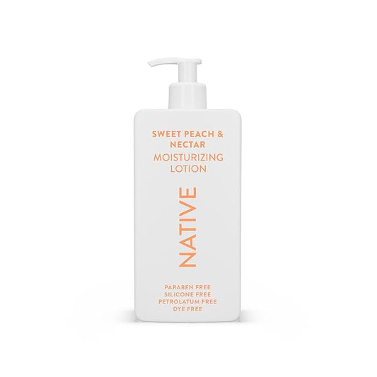 Native Body Lotion Contains Naturally Derived Plant-Based Moisturizers for Women and Men | Restores Dry Skin, Peach & Nectarine, 16.5 fl oz