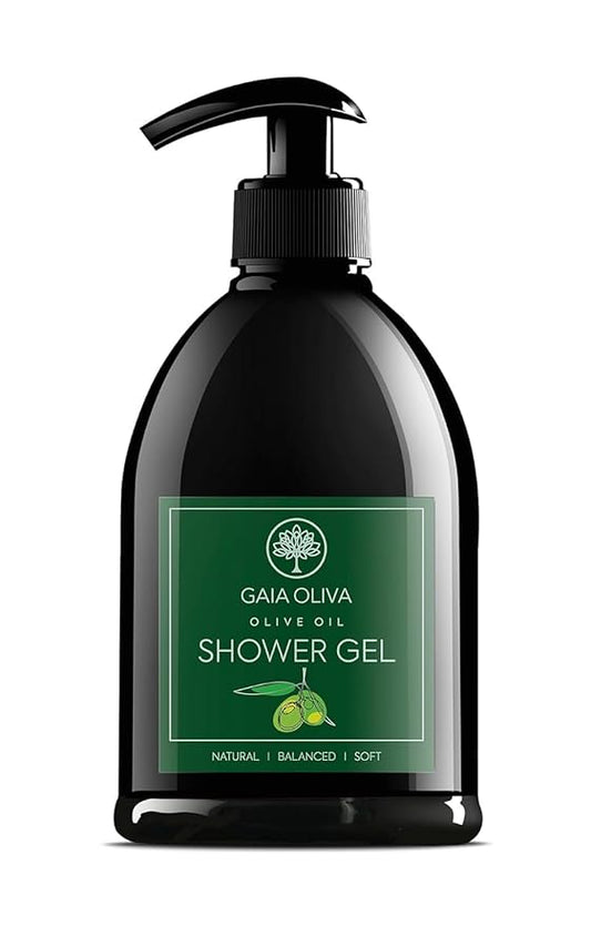 GAIA Oliva Olive Oil Shower Gel – Natural Body Wash with Green Tea, Hydrating, Moisturizing Body Wash for Women & Men, Plant-based Bath & Shower Gel for Dry Skin, 16.9 Fl Oz (Pack Of 1)