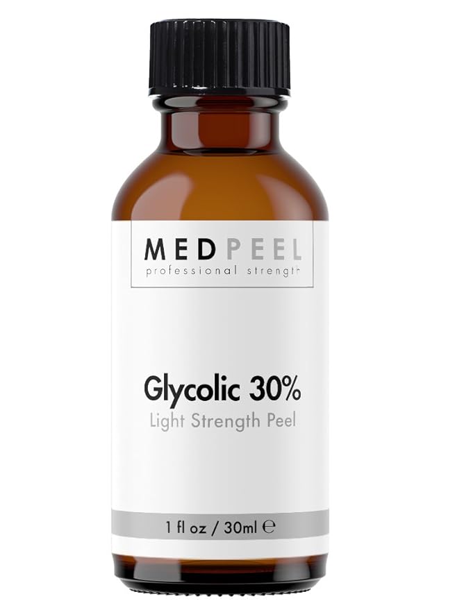 MedPeel Glycolic Acid Peel - Light Strength Chemical Peel Set - with Alpha & Beta Hydroxy Acid Face Peel for all Skin Tones - 10% Salicylic 30ml/1fl oz, 30% Glycolic