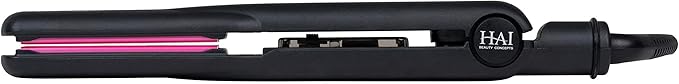 HAI Convertible Flat Iron Straightener for Women - Professional Ceramic with 5 Temperature Levels for All Hair Types - (Classic Pink)