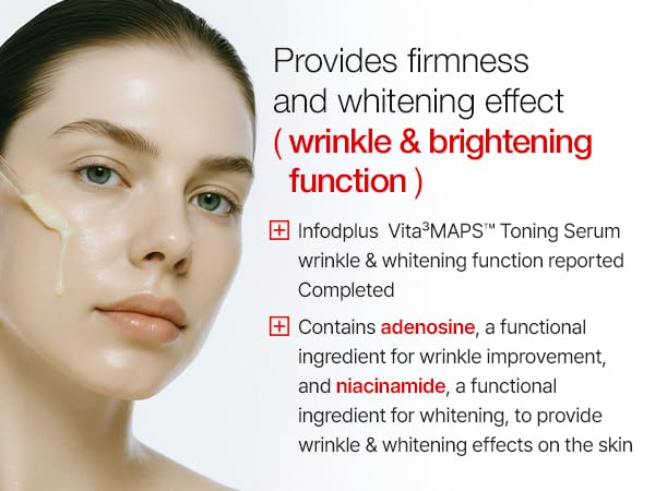 INFODPLUS VITA³MAPS 53 Toning Serum – Niacinamide & Sea Buckthorn | Brightening, Dark Spot Corrector, Even Skin Tone Night Serum
