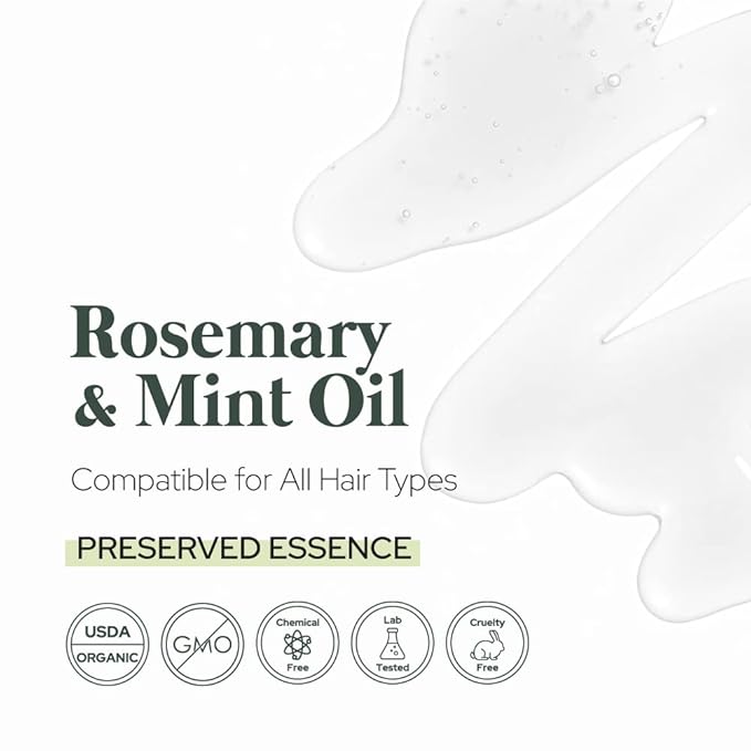 Plant of Life Rosemary & Mint Oil | Multi Hair Strengthening Complex | Scalp Nourish & Treatment | | Essential Oils (2oz / 60ml)