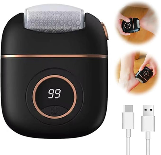 2025 New Electric Callus Remover for Feet, Portable Rechargeable Foot Repair and Grinding Device with Digital Display, Heel Polisher File for Men Women Dry Callus Dead Skin (Black)