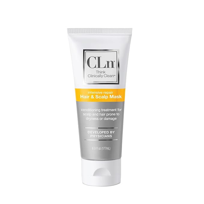 CLn® Hair & Scalp Mask Conditioner - Deep Conditioner for Hair & Scalp Prone to Dryness & Damage, Paraben-Free & Dye-Free, Scented by Eucalyptus, 6 fl. oz.