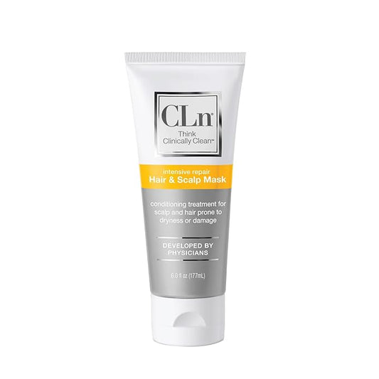 CLn® Hair & Scalp Mask Conditioner - Deep Conditioner for Hair & Scalp Prone to Dryness & Damage, Paraben-Free & Dye-Free, Scented by Eucalyptus, 6 fl. oz.
