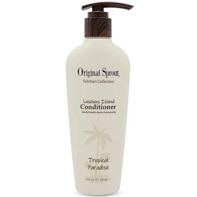 Original Sprout Luscious Island Conditioner for All Hair Types Including Color-Treated, Damaged & Dry Hair, Hydrating & Moisturizing Conditioner with Mongongo Oil, Vegan, Sulfate Free, 8 fl oz