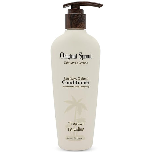 Original Sprout Luscious Island Conditioner for All Hair Types Including Color-Treated, Damaged & Dry Hair, Hydrating & Moisturizing Conditioner with Mongongo Oil, Vegan, Sulfate Free, 8 fl oz