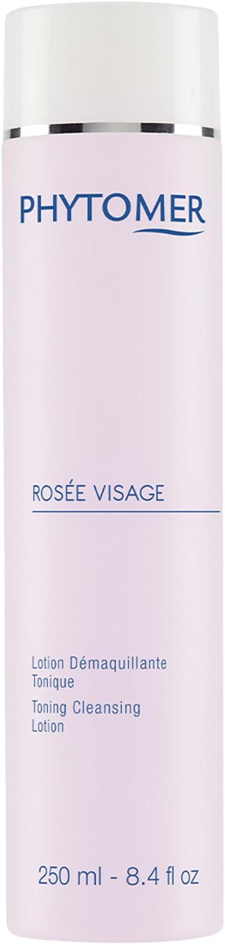 PHYTOMER Rosee Visage Toning Cleansing Lotion | All in One Cleanser, Makeup Remover & Toner for Face | Alcohol-Free | Safe, Natural Ingredients | 8.4 Fl Oz