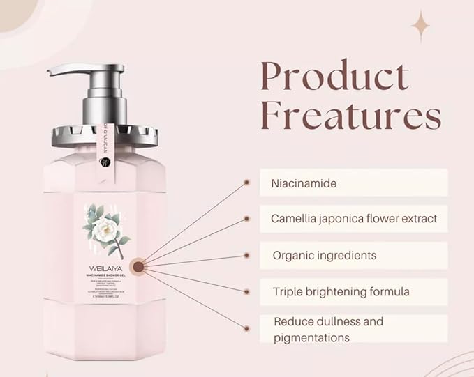 Weilaiya NIACINAMIDE SHOWER GEL (camellia's collection)