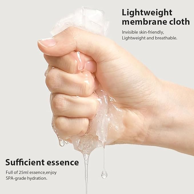 6 PCS Real Hydrating Avocado Honey Orange Aloe Vera Nature Face Masks Skincare, Hyaluronic Acid, Vitamin C and E, Chamomile, Korean Beauty Essence Facial Paper Sheet Mask for Skin Care Moisturizing