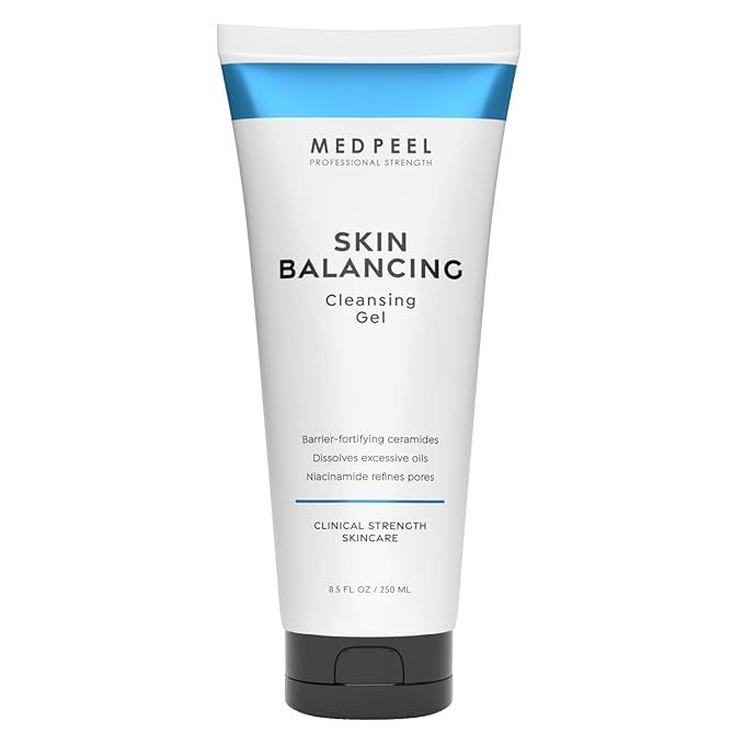 Medpeel Skin Balancing Cleansing Gel, Everyday Face Wash for Oily Skin; Refines Pores for a Smooth Complexion, 8.5 fl oz