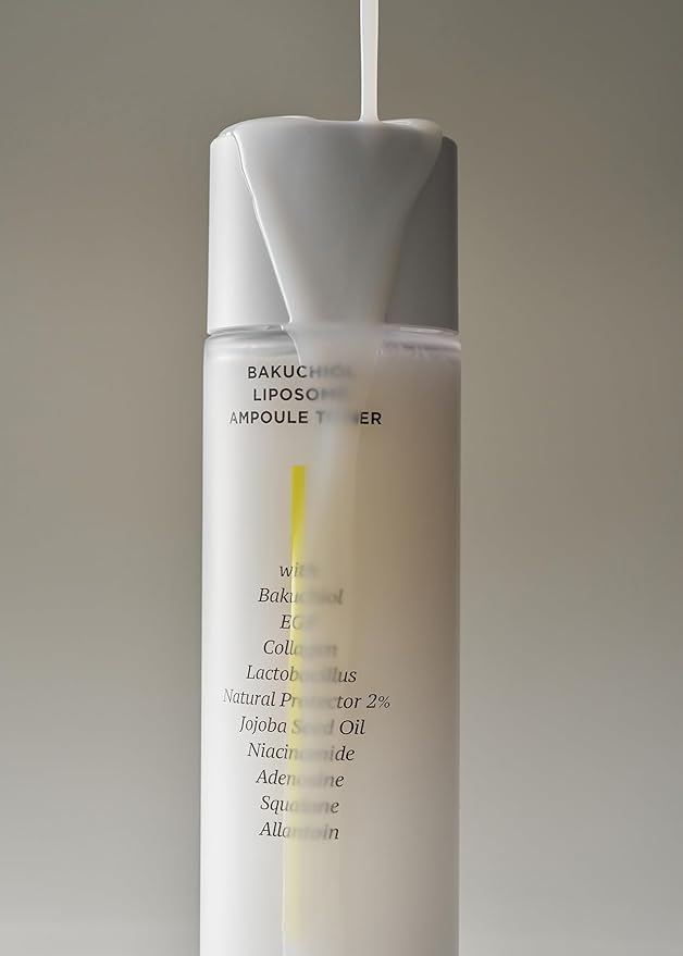 FINDIVE Official Bakuchiol Liposome Ampoule Toner, Bakuchiol, Plan-Based Retinal Alternative, Liposomal Squalane1%, Allantoin, Anti Wrinkle Toner, Korean Skincare 5.07fl.oz