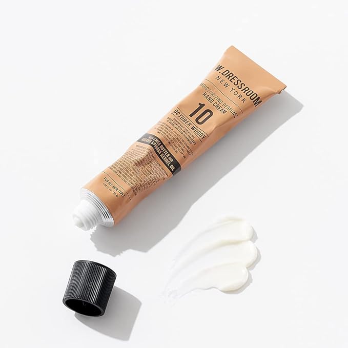 W.Dressroom Moisturizing Hand Cream for Dry Hands, Non-Greasy, Quick-Absorbing Korean Hand Lotion, Travel Size 1.69 fl oz (50 ml), No.10 October Woody Scent