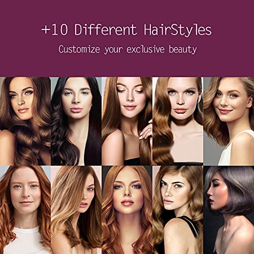 ANGENIL Professional Titanium Flat Iron 1 inch, Hair Straightener and Curler 2 in 1 with Adjustable Temp for All Hair Types, Anti-Static, Dual Voltage Travel Size with Silicone Resistant Mat Pouch