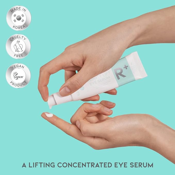 Retinol Eye Cream Serum For Wrinkle Lift, Anti Aging, Under Eye Bag, Puffy Eyes and Dark Circles Treatment, Ceramide, Hyaluronate, Korean Vegan Facial Serum 30g