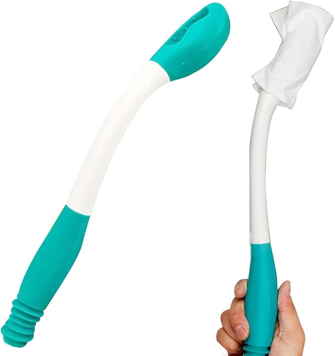 15" Long Reach Comfort Butt Wiper Tools,Wiping Wand Toilet Aid for Wiping,Handicap Assistance for Bottom, Personal Hygiene,Seniors,Surgery Recovery Handicap Accessories for Daily Living
