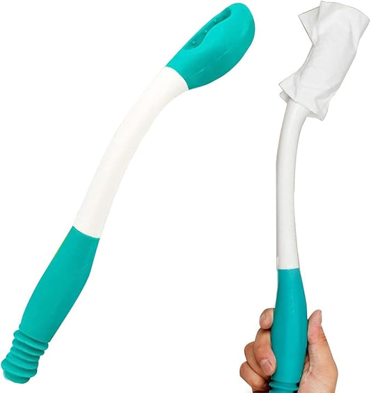 15" Long Reach Comfort Butt Wiper Tools,Wiping Wand Toilet Aid for Wiping,Handicap Assistance for Bottom, Personal Hygiene,Seniors,Surgery Recovery Handicap Accessories for Daily Living