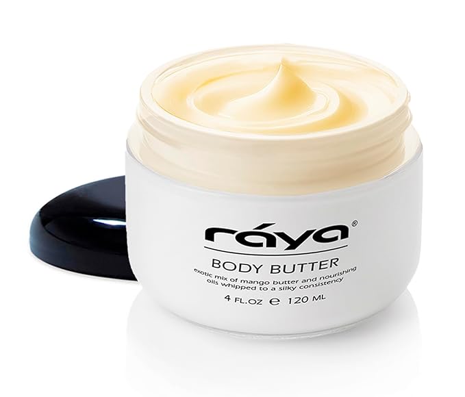 Raya Body Butter Thick Body Moisturizer for Dry, Cracked Hands and Feet, Can Be Used as a Luxurious Massage Cream, Great for All Skin Types