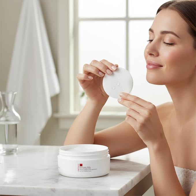 Consult Beaute CAVIAR PEEL Micro-Dose Exfoliating Detox Pads, Skin Resurfacing Treatment with Phytic Acid, Salicylic Acid for Radiance, Facial Polishes for Pores, Blemishes, Fine Lines - 30 Count