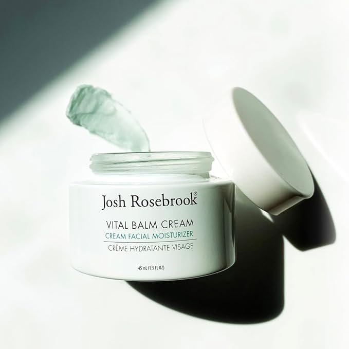 Josh Rosebrook Vital Balm Cream - High Performance Rich Facial Moisturizer, Protects Skin Barrier for All Skin Types Including Dehydrated and Mature. - 22mL - .75 Oz