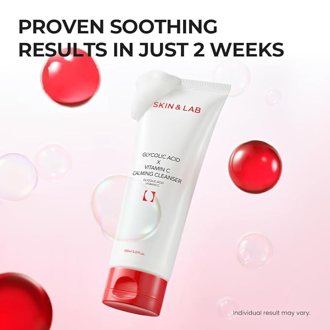 [SKIN&LAB] Glycolic Acid X Vitamin C Calming Cleanser, 5.07 fl. oz.